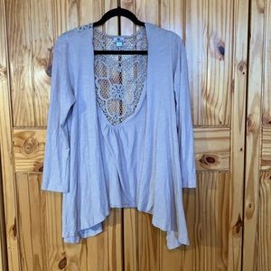 Lightweight Open Front Cardigan Long Sleeve